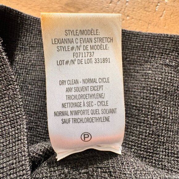 Theory Lexianna Evian Stretch Wool Blend Sweater Dress Colorblock Ivory/Black - Picture 11 of 15